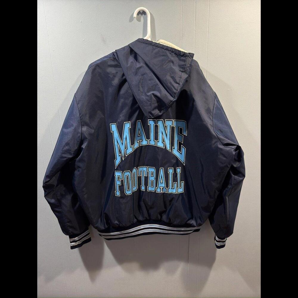 Mens Roguewear Maine Football Pullover Jacket, Size 3XL. Blue  Sports - Picture 2 of 3
